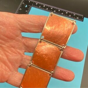 CULTURE Orange Dyed Shell Bracelet